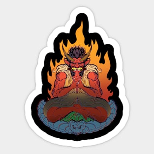 Oni Demon Monk Sticker